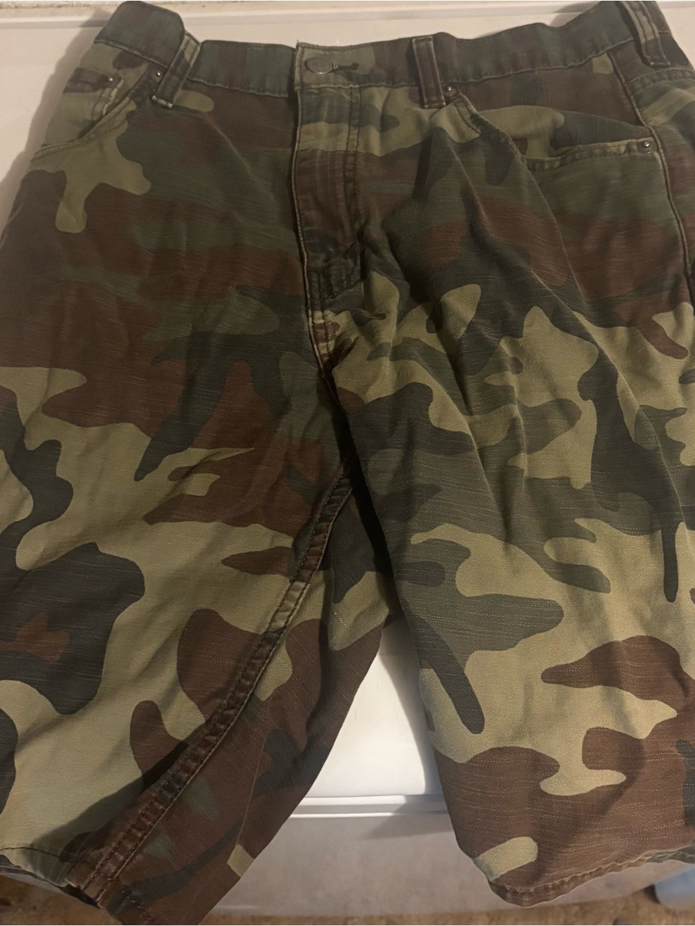 Levi's Men's Camo Cargo Shorts - Green/Brown